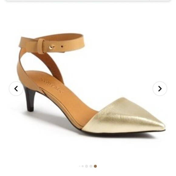 SEE BY CHLOE hera gold tone Ankle Strap Pump size 37 - Picture 5 of 11